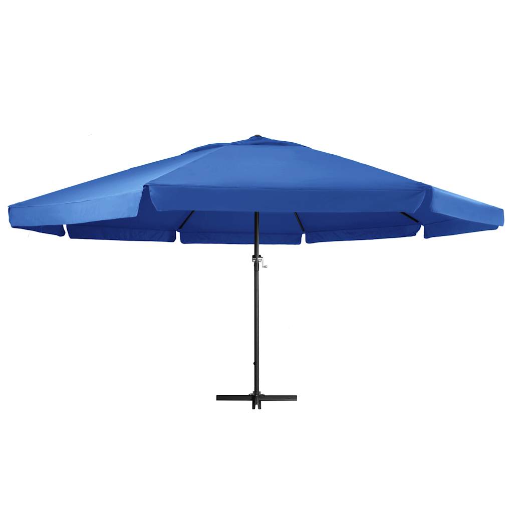 Parasol met aluminium paal 500 cm azuurblauw is nu te koop bij PeponiXL, paradijselijk wonen!