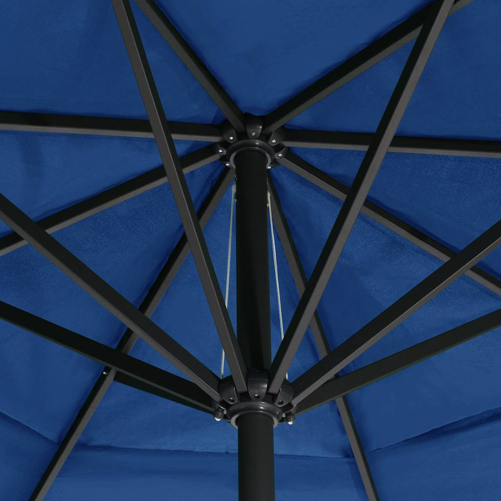 Parasol met aluminium paal 500 cm azuurblauw is nu te koop bij PeponiXL, paradijselijk wonen!