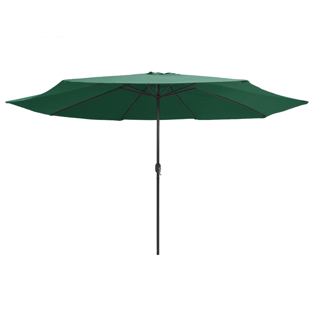 Parasol met metalen paal 390 cm groen is nu te koop bij PeponiXL, paradijselijk wonen!