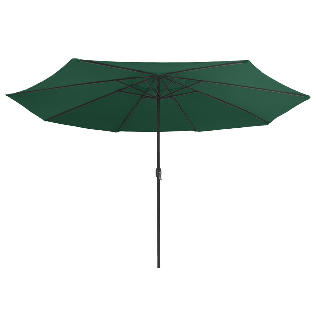Parasol met metalen paal 390 cm groen is nu te koop bij PeponiXL, paradijselijk wonen!