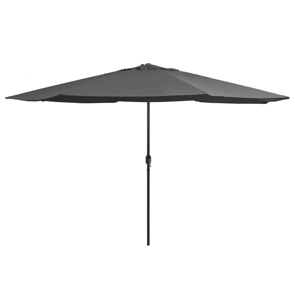 Parasol met metalen paal 390 cm antracietkleurig is nu te koop bij PeponiXL, paradijselijk wonen!