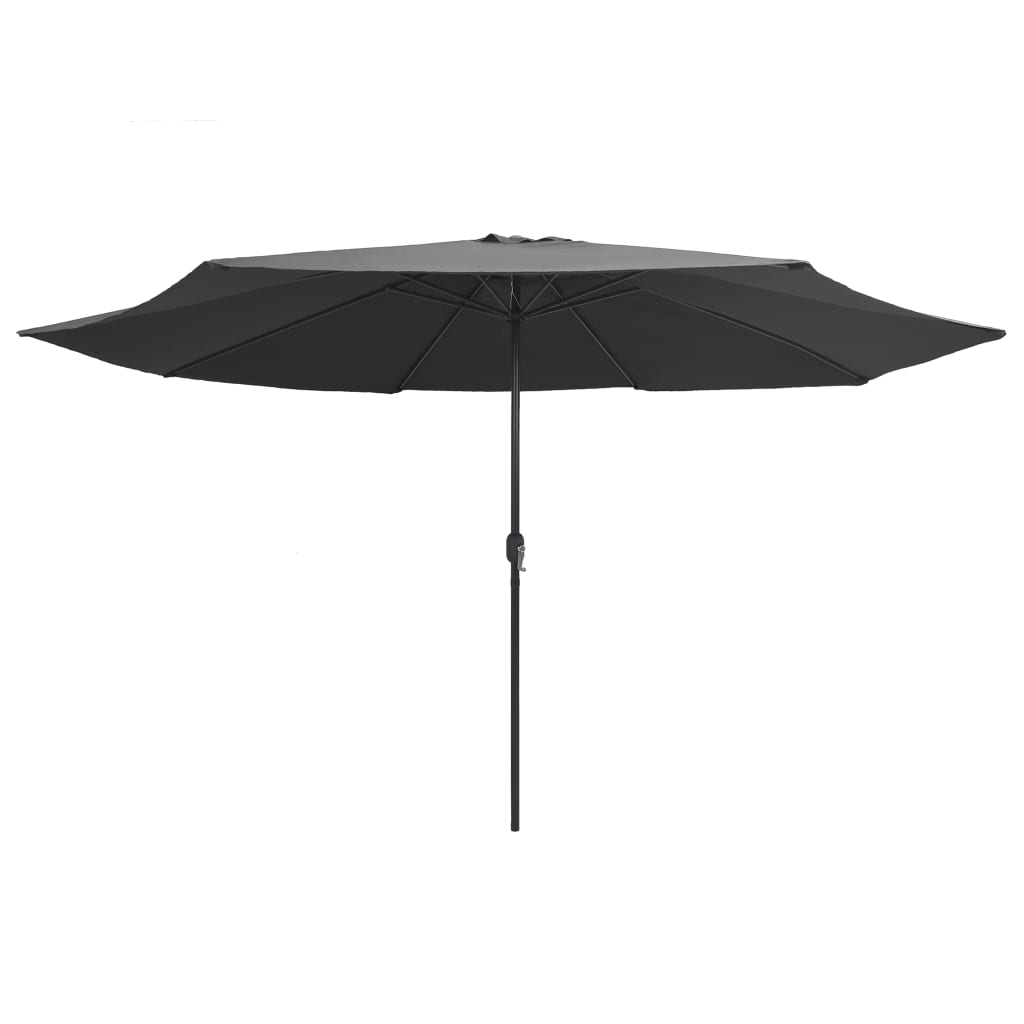 Parasol met metalen paal 390 cm antracietkleurig is nu te koop bij PeponiXL, paradijselijk wonen!