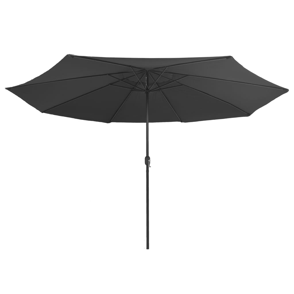 Parasol met metalen paal 390 cm antracietkleurig is nu te koop bij PeponiXL, paradijselijk wonen!