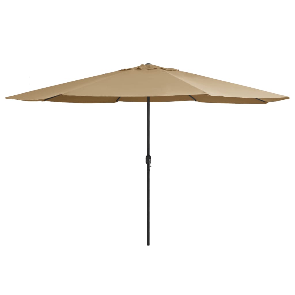 Parasol met metalen paal 390 cm taupe is nu te koop bij PeponiXL, paradijselijk wonen!