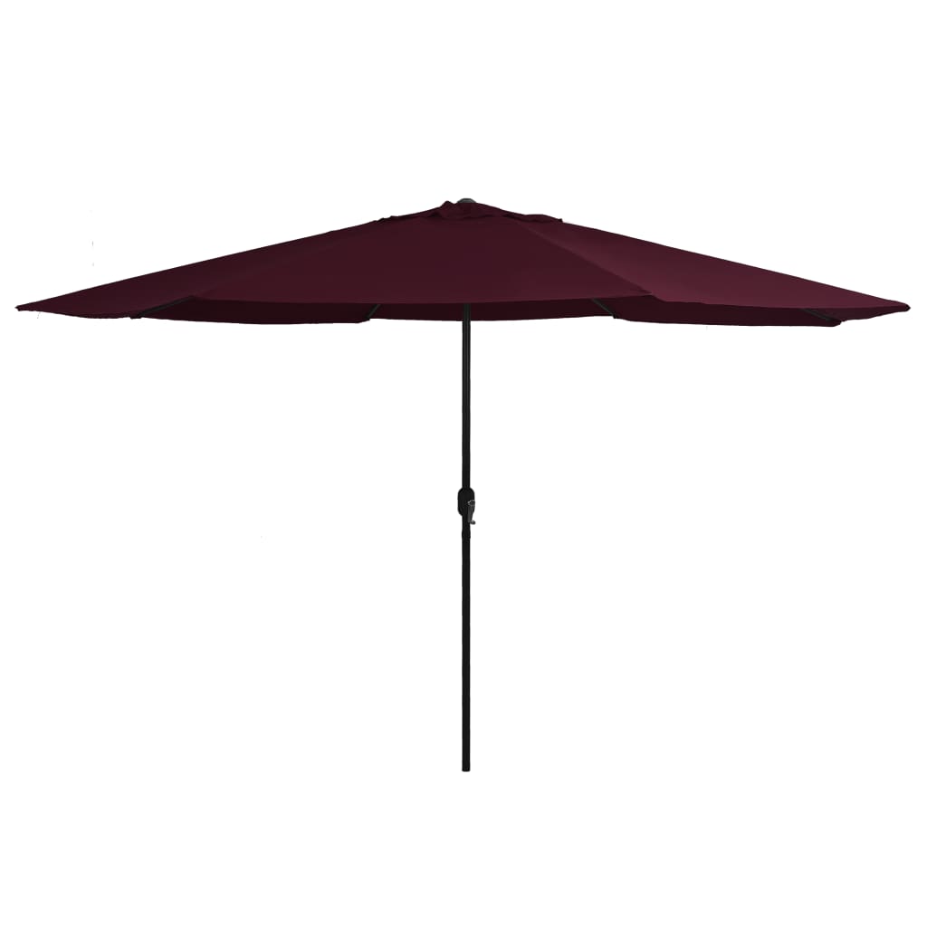 Parasol met metalen paal 390 cm bordeauxrood is nu te koop bij PeponiXL, paradijselijk wonen!