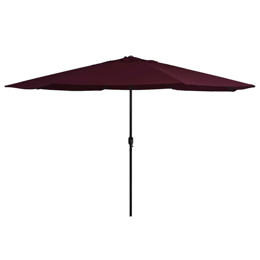 Parasol met metalen paal 390 cm bordeauxrood is nu te koop bij PeponiXL, paradijselijk wonen!