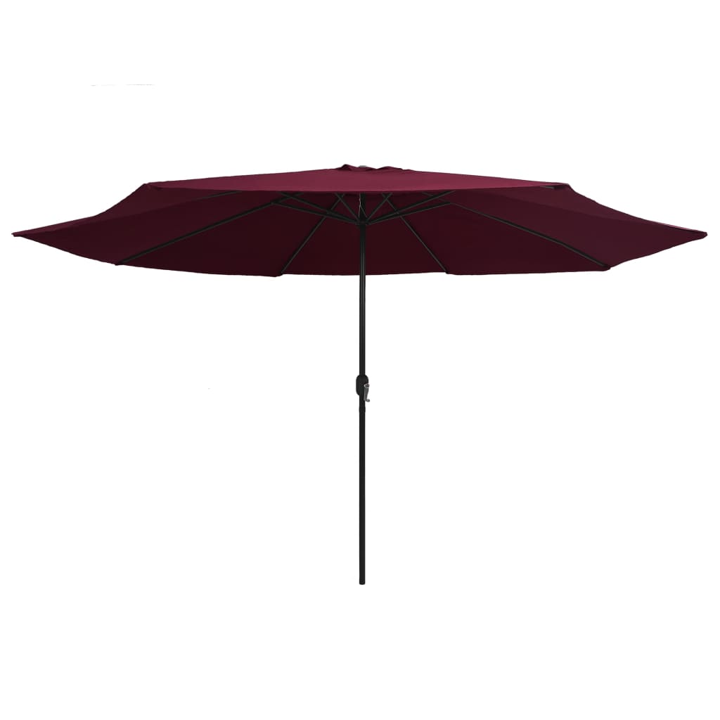 Parasol met metalen paal 390 cm bordeauxrood is nu te koop bij PeponiXL, paradijselijk wonen!