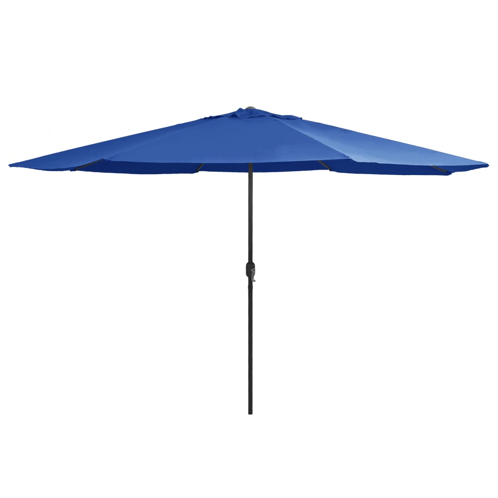 Parasol met metalen paal 390 cm azuurblauw is nu te koop bij PeponiXL, paradijselijk wonen!