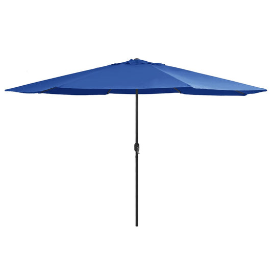 Parasol met metalen paal 390 cm azuurblauw is nu te koop bij PeponiXL, paradijselijk wonen!