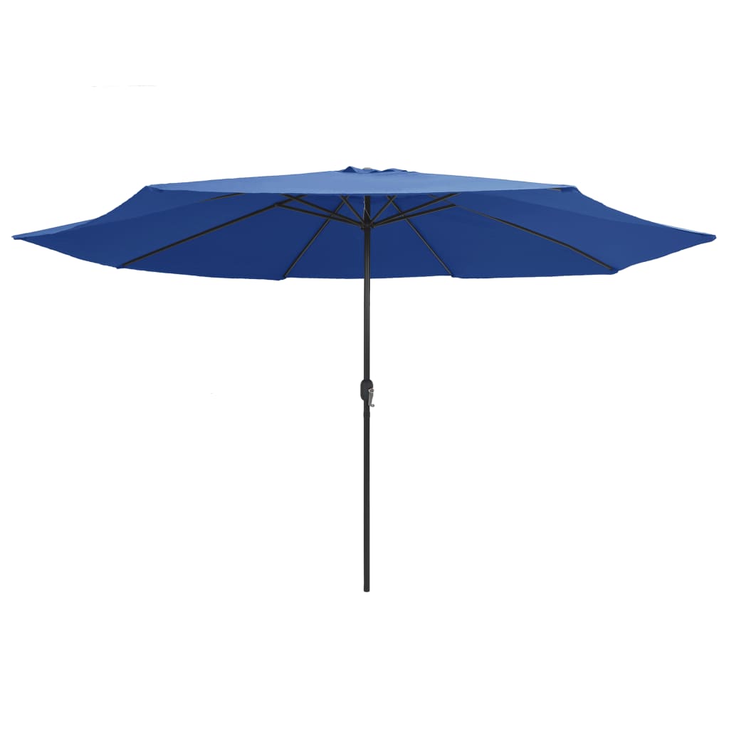 Parasol met metalen paal 390 cm azuurblauw is nu te koop bij PeponiXL, paradijselijk wonen!