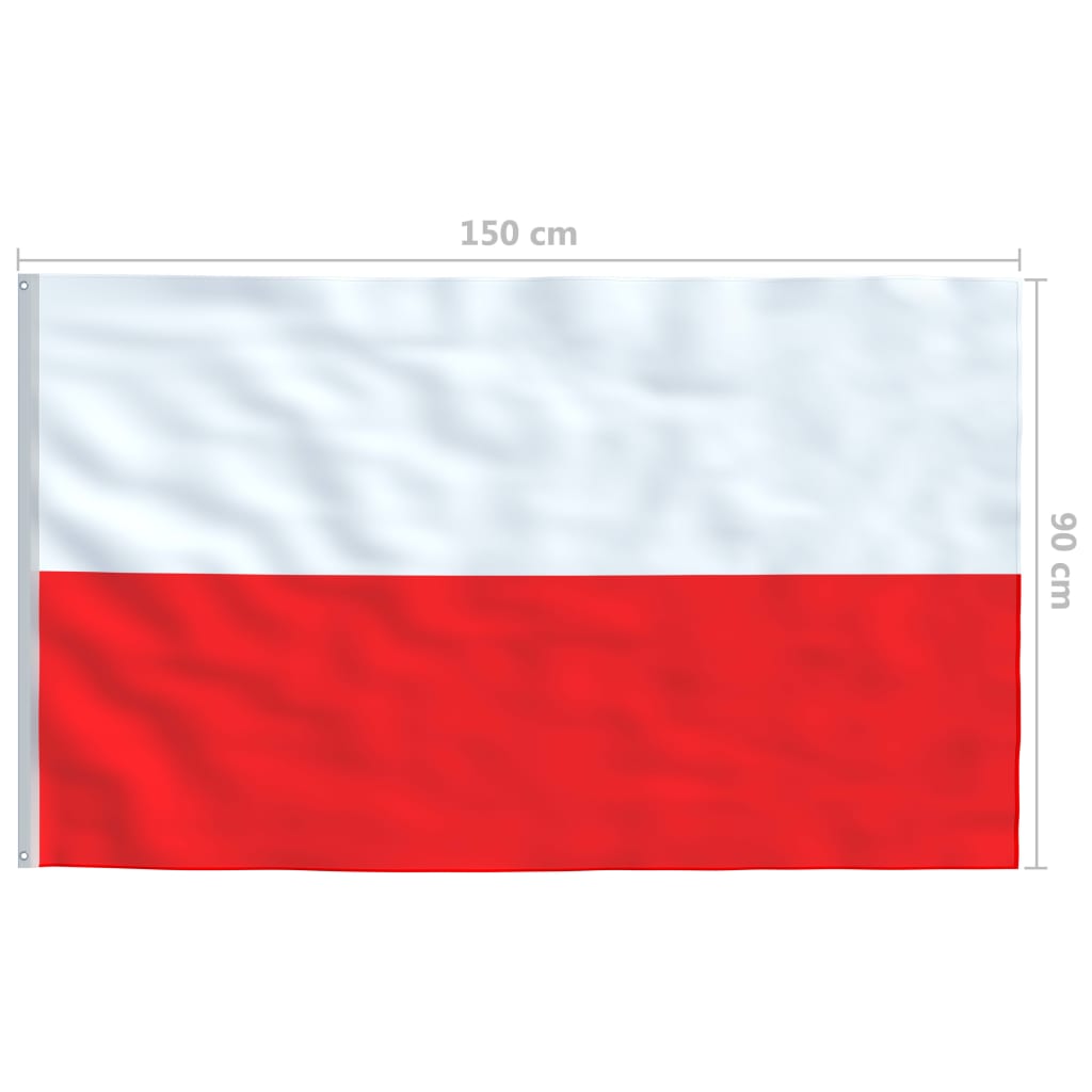 Vlag Polen 90x150 cm is nu te koop bij PeponiXL, paradijselijk wonen!