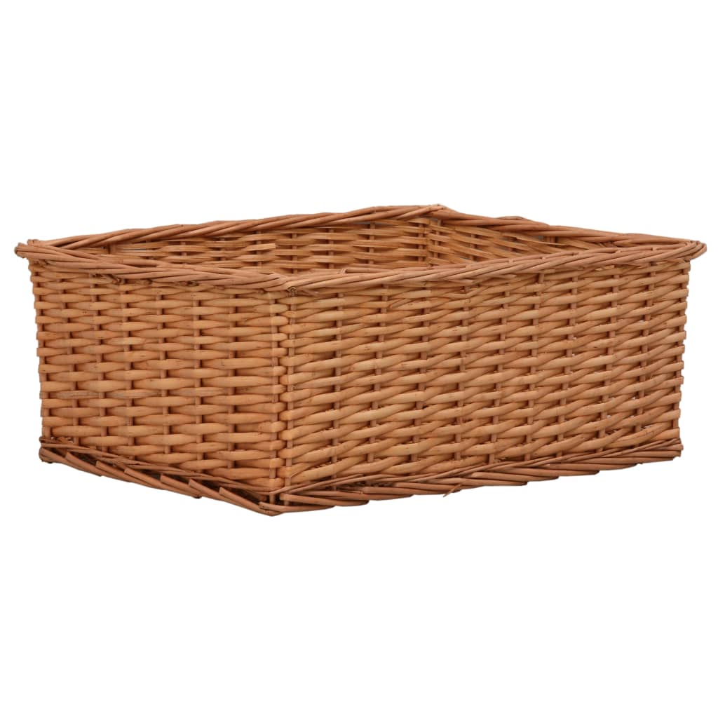 4-delige Mandenset stapelbaar wilgen bruin is nu te koop bij PeponiXL, paradijselijk wonen!