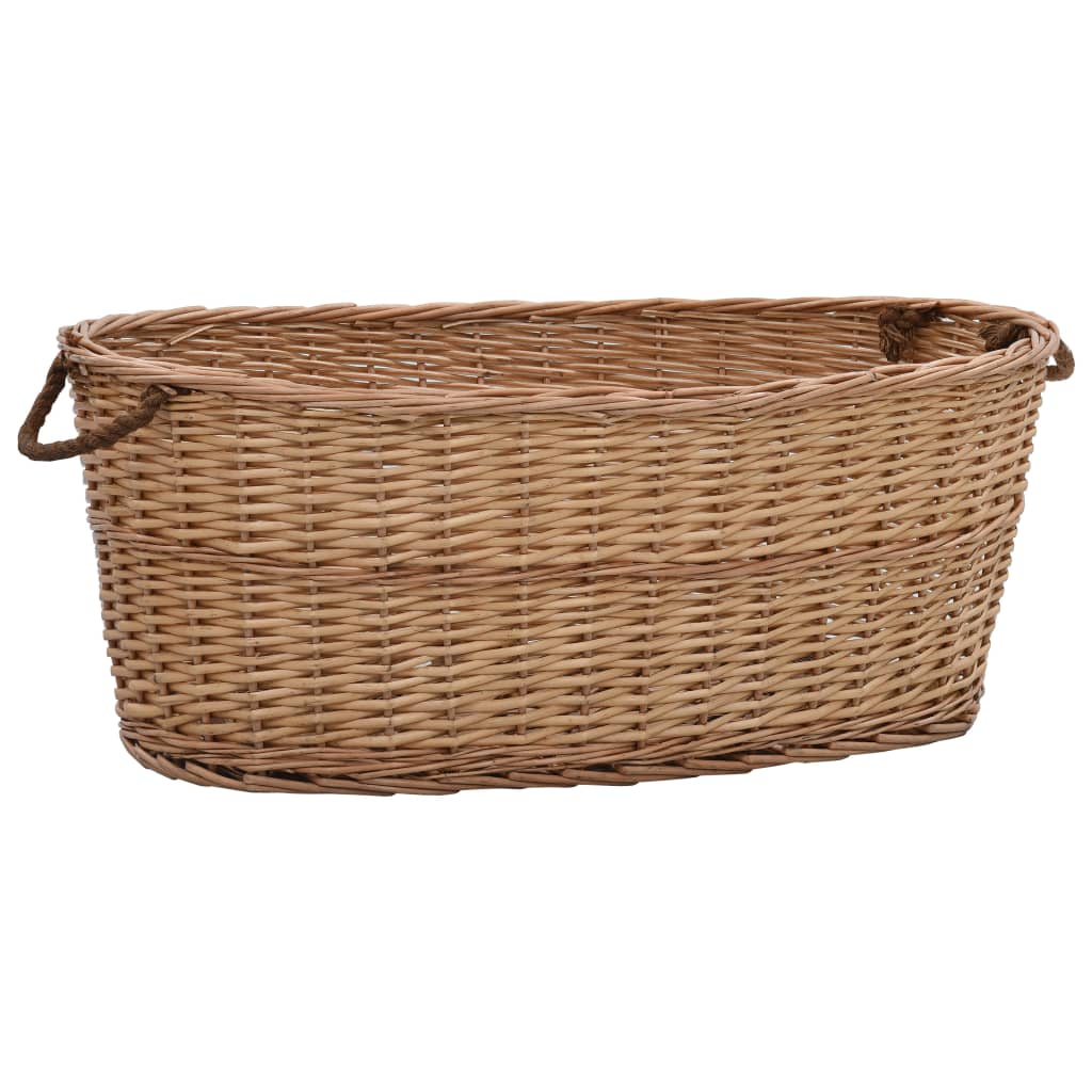 Houtmand met handvatten 88x57x34 cm natuurlijk wilgenhout is nu te koop bij PeponiXL, paradijselijk wonen!