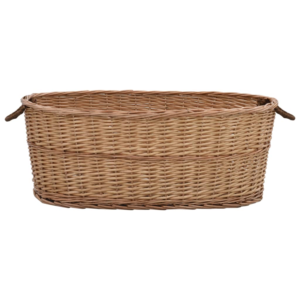 Houtmand met handvatten 88x57x34 cm natuurlijk wilgenhout is nu te koop bij PeponiXL, paradijselijk wonen!