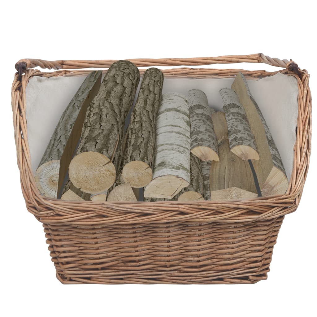 Houtmand met handvat 61,5x46,5x58 cm wilgenhout bruin is nu te koop bij PeponiXL, paradijselijk wonen!