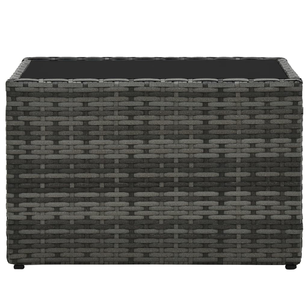 5-delige Loungeset met kussens poly rattan grijs is nu te koop bij PeponiXL, paradijselijk wonen!