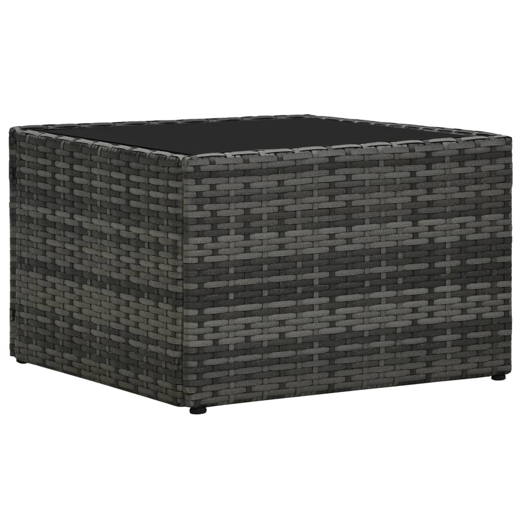 5-delige Loungeset met kussens poly rattan grijs is nu te koop bij PeponiXL, paradijselijk wonen!