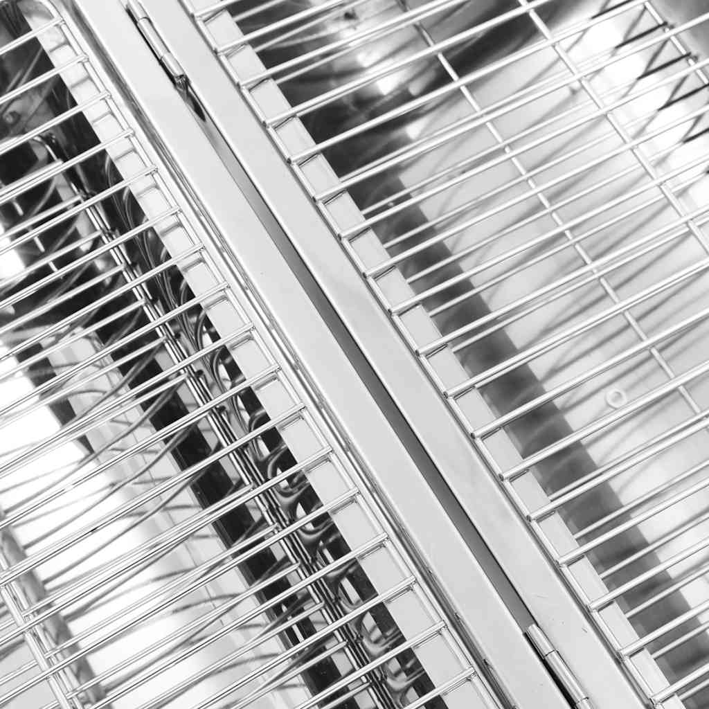 Tafelbarbecue houtskool dubbele roosters roestvrij staal is nu te koop bij PeponiXL, paradijselijk wonen!