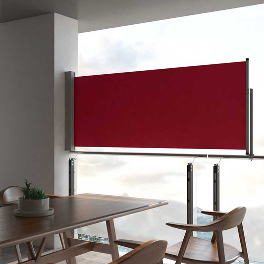 Tuinscherm uittrekbaar 100x300 cm rood is nu te koop bij PeponiXL, paradijselijk wonen!