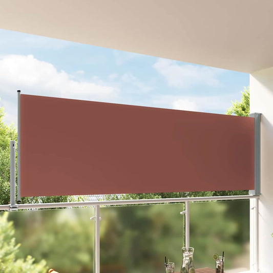 Tuinscherm uittrekbaar 120x300 cm bruin is nu te koop bij PeponiXL, paradijselijk wonen!