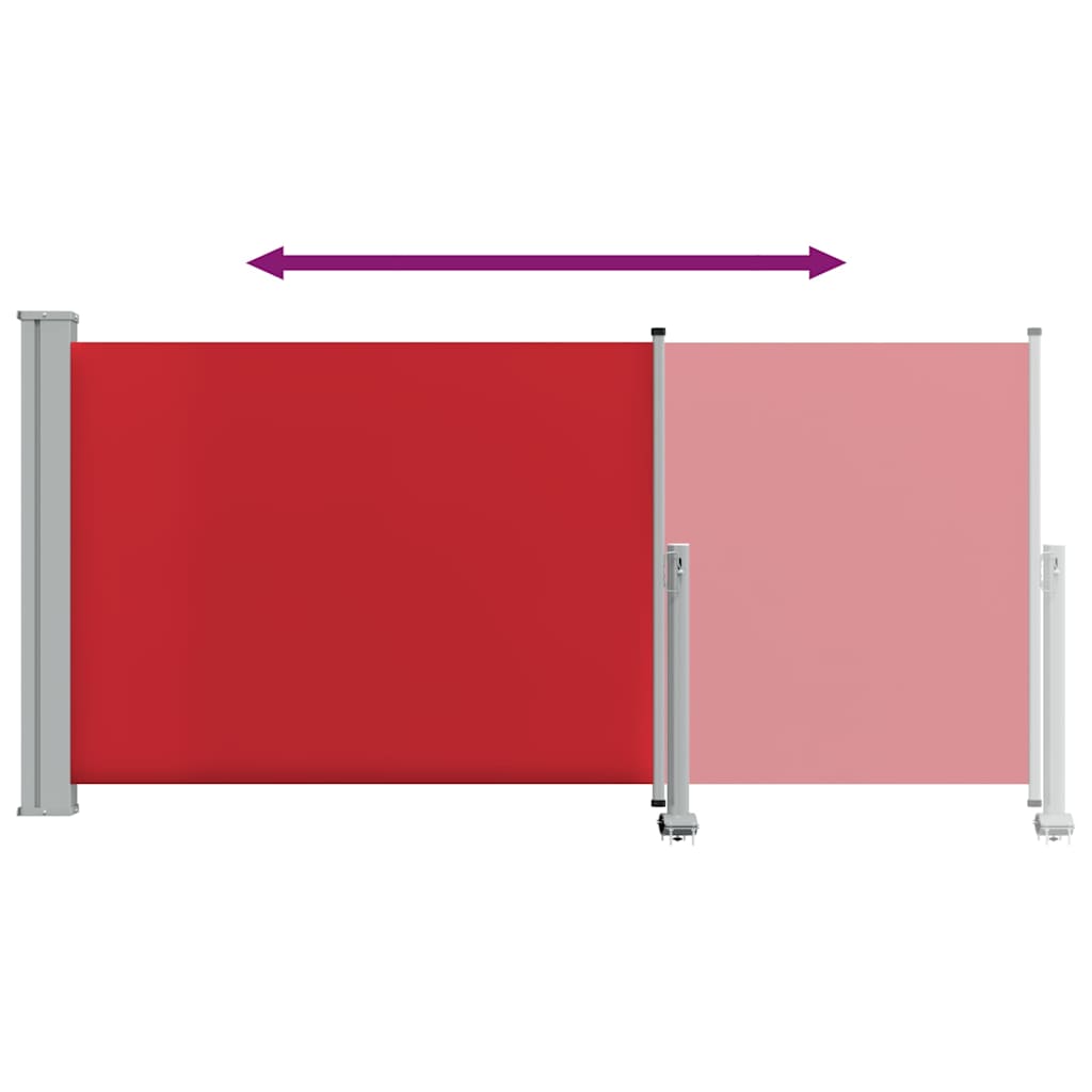 Tuinscherm uittrekbaar 120x300 cm rood is nu te koop bij PeponiXL, paradijselijk wonen!