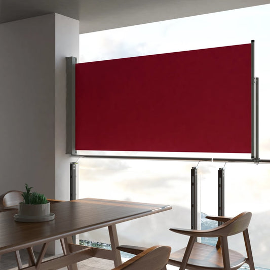 Tuinscherm uittrekbaar 120x300 cm rood is nu te koop bij PeponiXL, paradijselijk wonen!