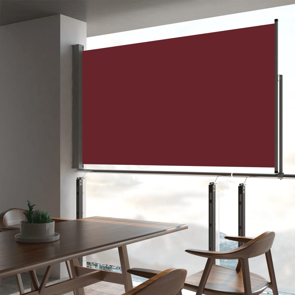 Tuinscherm uittrekbaar 140x300 cm rood is nu te koop bij PeponiXL, paradijselijk wonen!