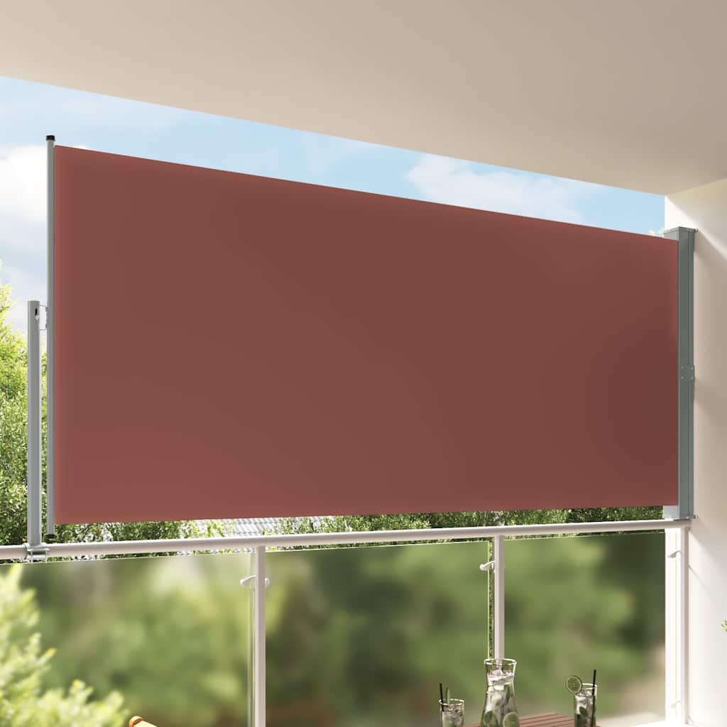 Tuinscherm uittrekbaar 160x300 cm bruin is nu te koop bij PeponiXL, paradijselijk wonen!