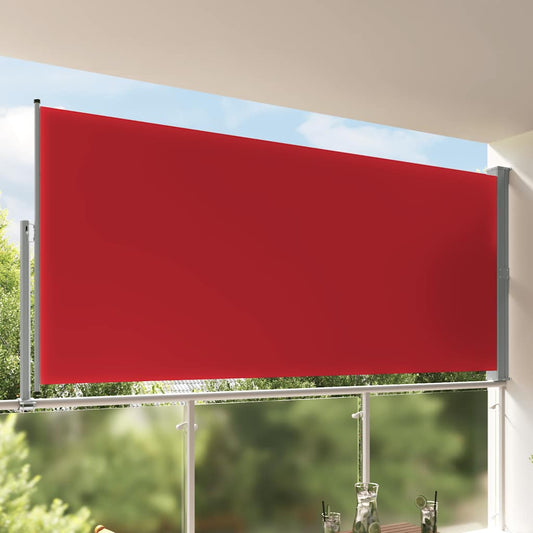 Tuinscherm uittrekbaar 160x300 cm rood is nu te koop bij PeponiXL, paradijselijk wonen!