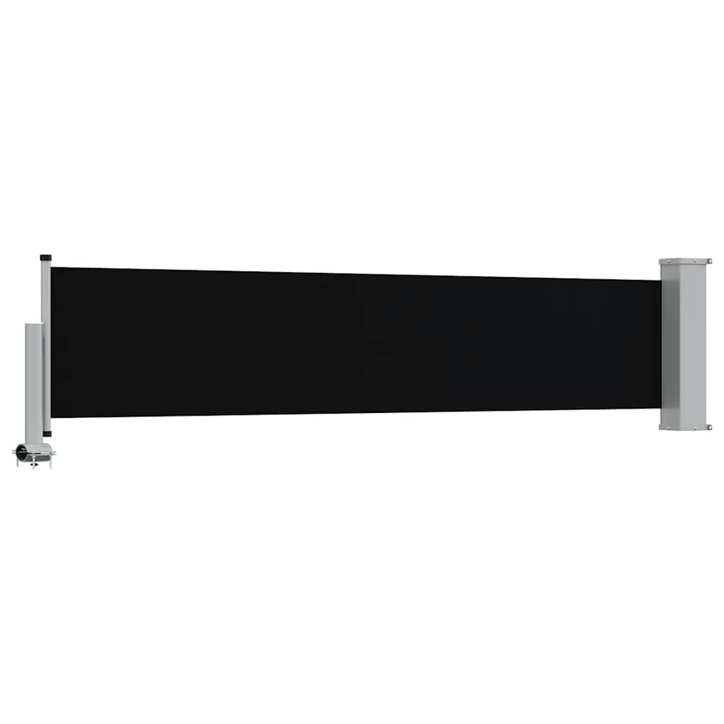 Tuinscherm uittrekbaar 60x300 cm zwart is nu te koop bij PeponiXL, paradijselijk wonen!