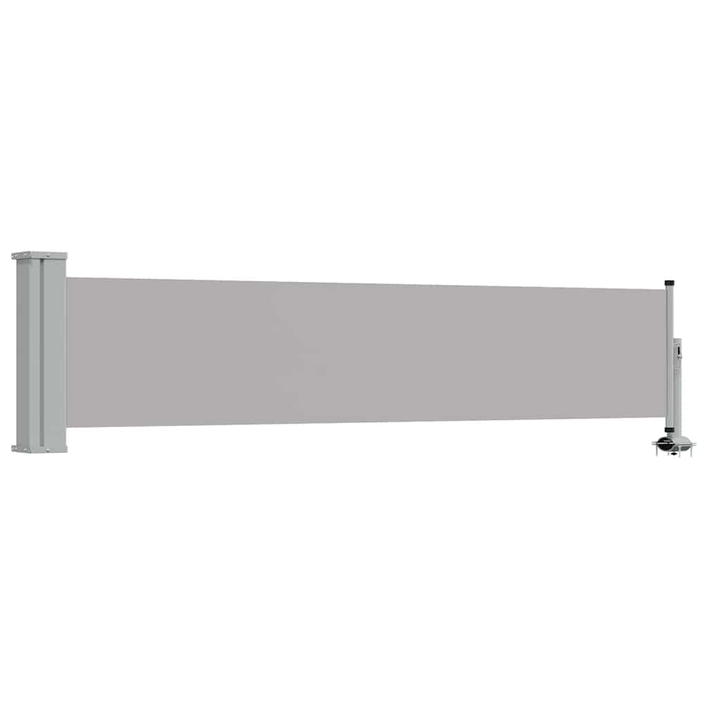 Tuinscherm uittrekbaar 60x300 cm grijs is nu te koop bij PeponiXL, paradijselijk wonen!