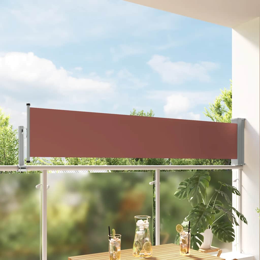 Tuinscherm uittrekbaar 60x300 cm bruin is nu te koop bij PeponiXL, paradijselijk wonen!