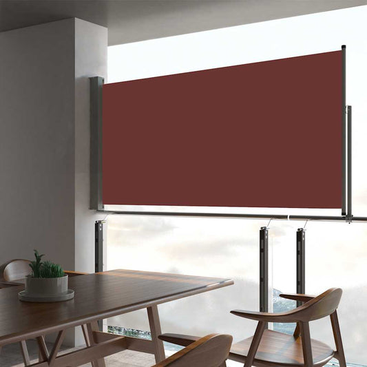 Tuinscherm uittrekbaar 80x300 cm bruin is nu te koop bij PeponiXL, paradijselijk wonen!