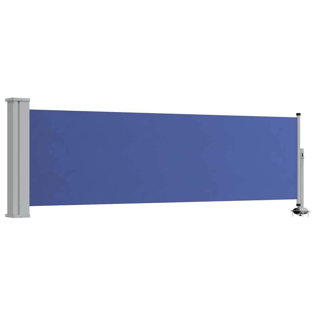Tuinscherm uittrekbaar 80x300 cm blauw is nu te koop bij PeponiXL, paradijselijk wonen!