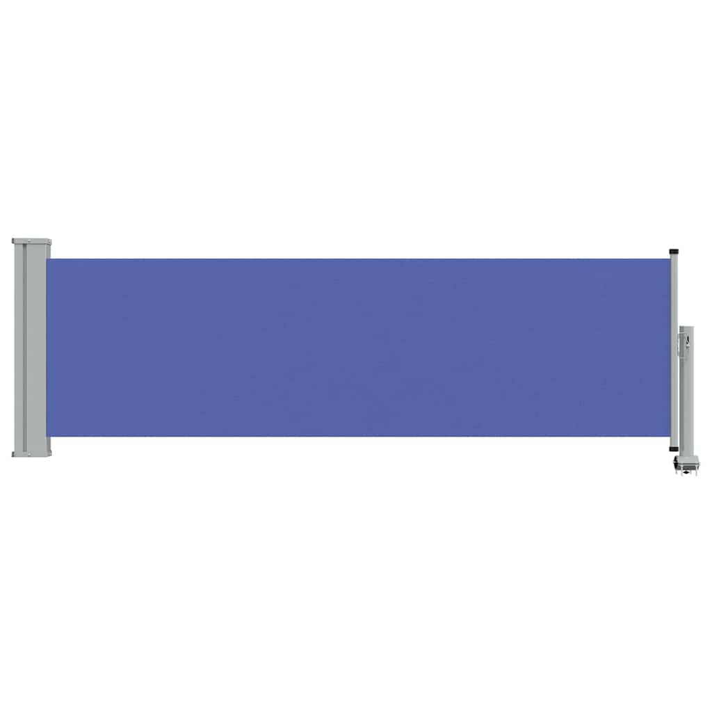 Tuinscherm uittrekbaar 80x300 cm blauw is nu te koop bij PeponiXL, paradijselijk wonen!