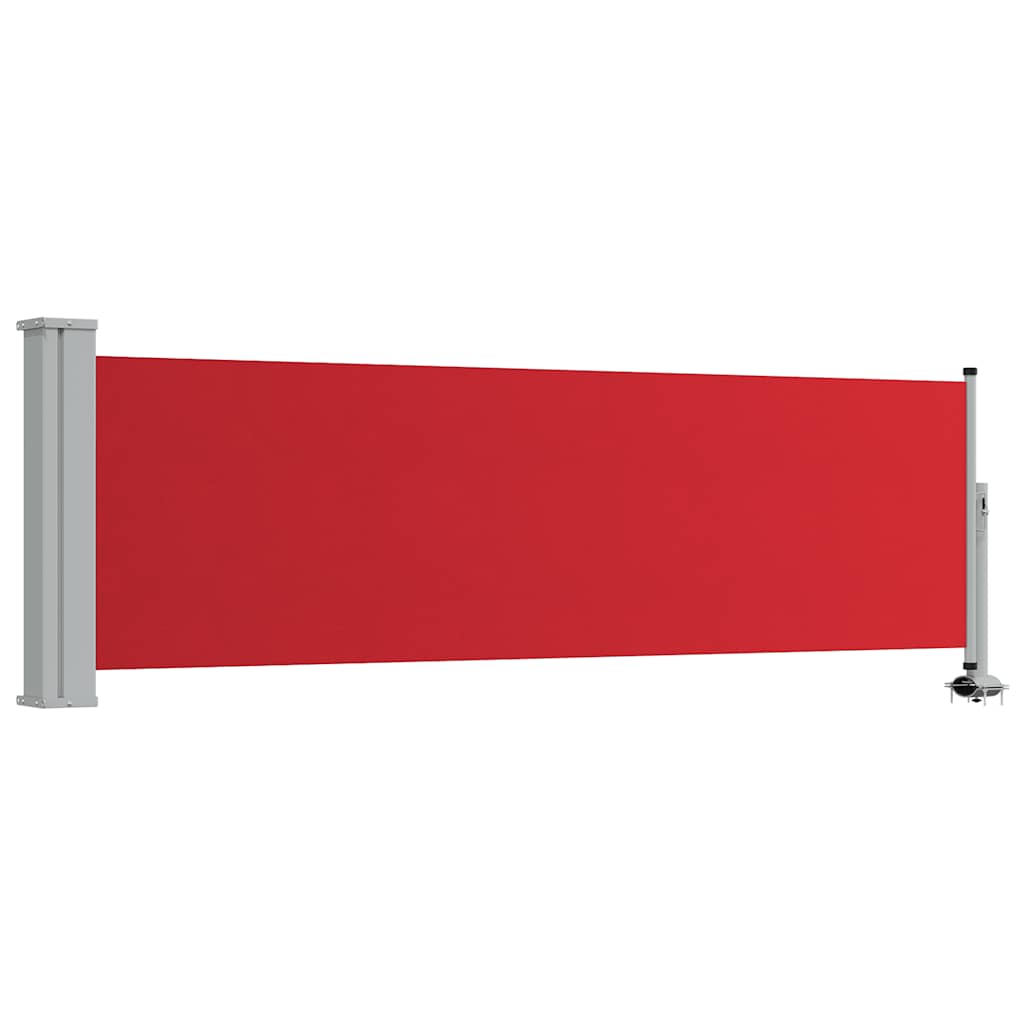 Tuinscherm uittrekbaar 80x300 cm rood is nu te koop bij PeponiXL, paradijselijk wonen!