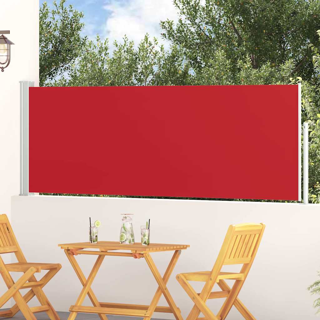 Tuinscherm uittrekbaar 100x300 cm rood is nu te koop bij PeponiXL, paradijselijk wonen!