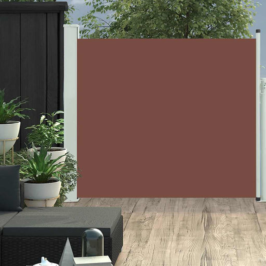 Tuinscherm uittrekbaar 100x300 cm bruin is nu te koop bij PeponiXL, paradijselijk wonen!