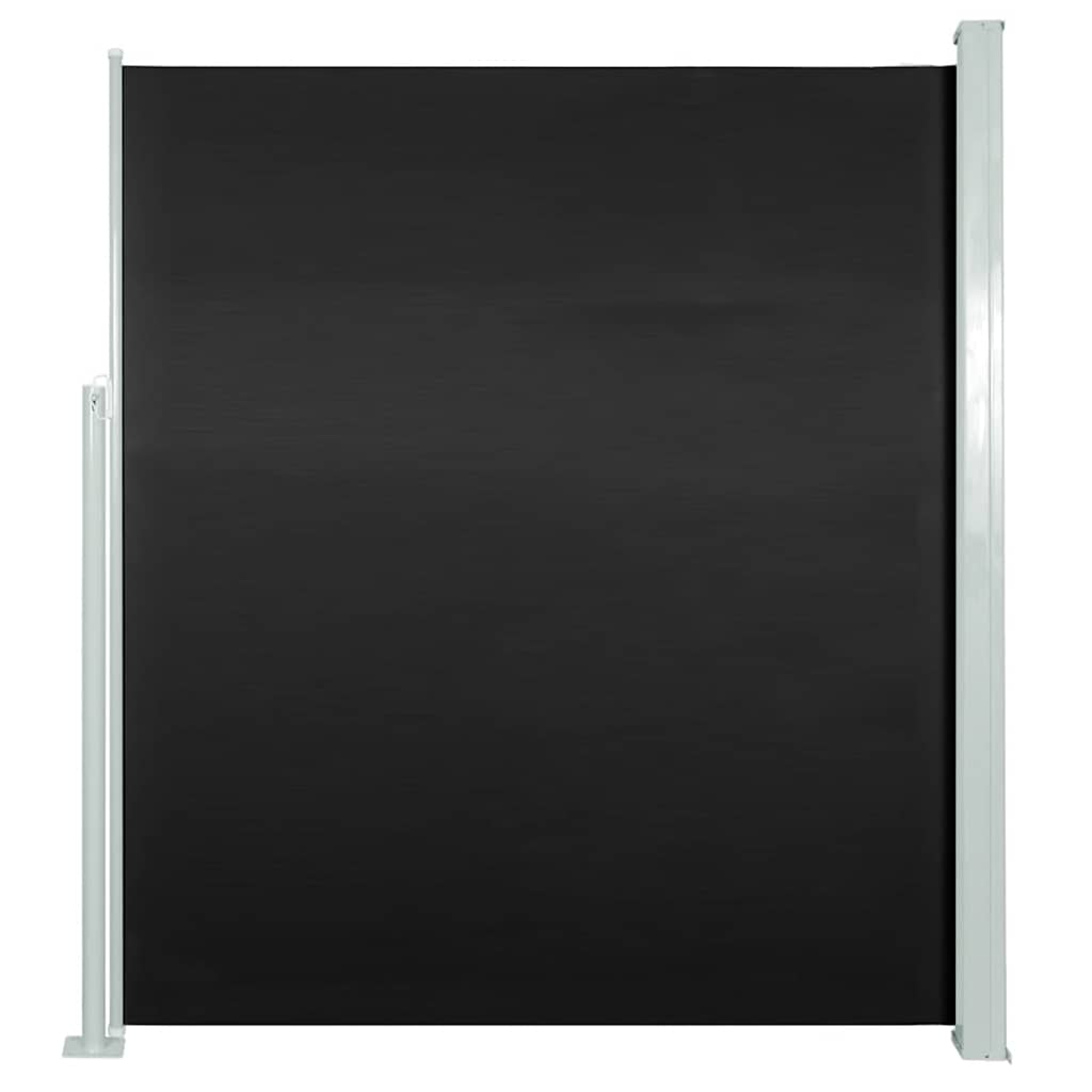 Tuinscherm uittrekbaar 100x500 cm zwart is nu te koop bij PeponiXL, paradijselijk wonen!