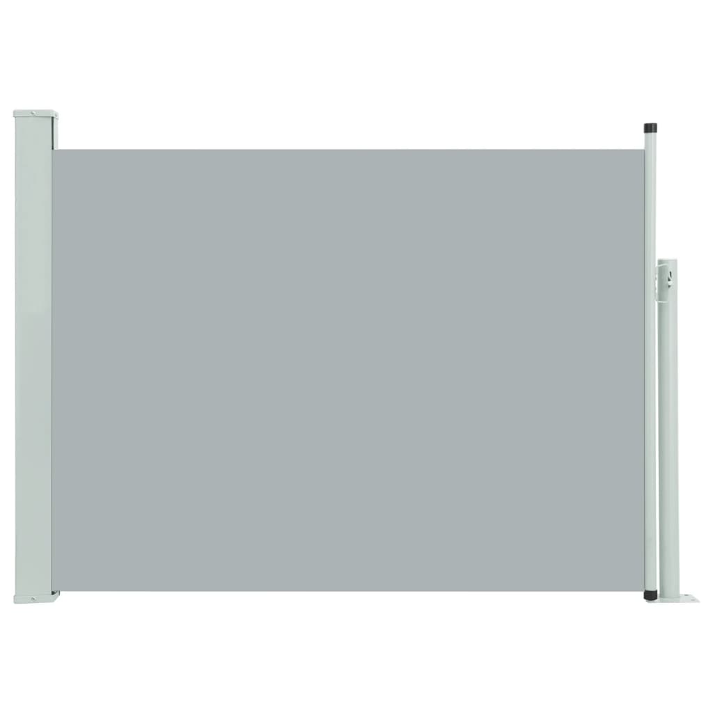 Tuinscherm uittrekbaar 100x500 cm grijs is nu te koop bij PeponiXL, paradijselijk wonen!