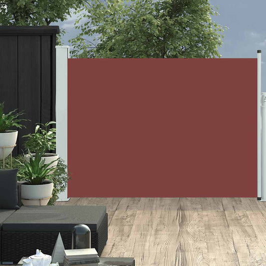 Tuinscherm uittrekbaar 100x500 cm bruin is nu te koop bij PeponiXL, paradijselijk wonen!