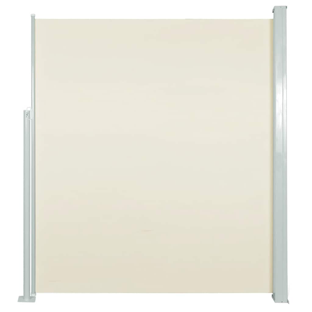 Tuinscherm uittrekbaar 120x500 cm crème is nu te koop bij PeponiXL, paradijselijk wonen!