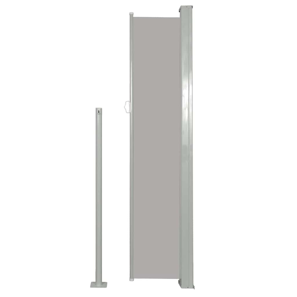 Tuinscherm uittrekbaar 120x500 cm grijs is nu te koop bij PeponiXL, paradijselijk wonen!
