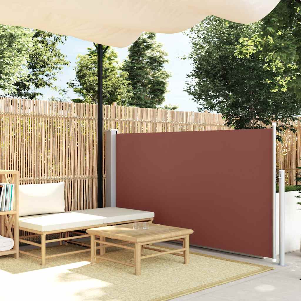 Tuinscherm uittrekbaar 120x500 cm bruin is nu te koop bij PeponiXL, paradijselijk wonen!