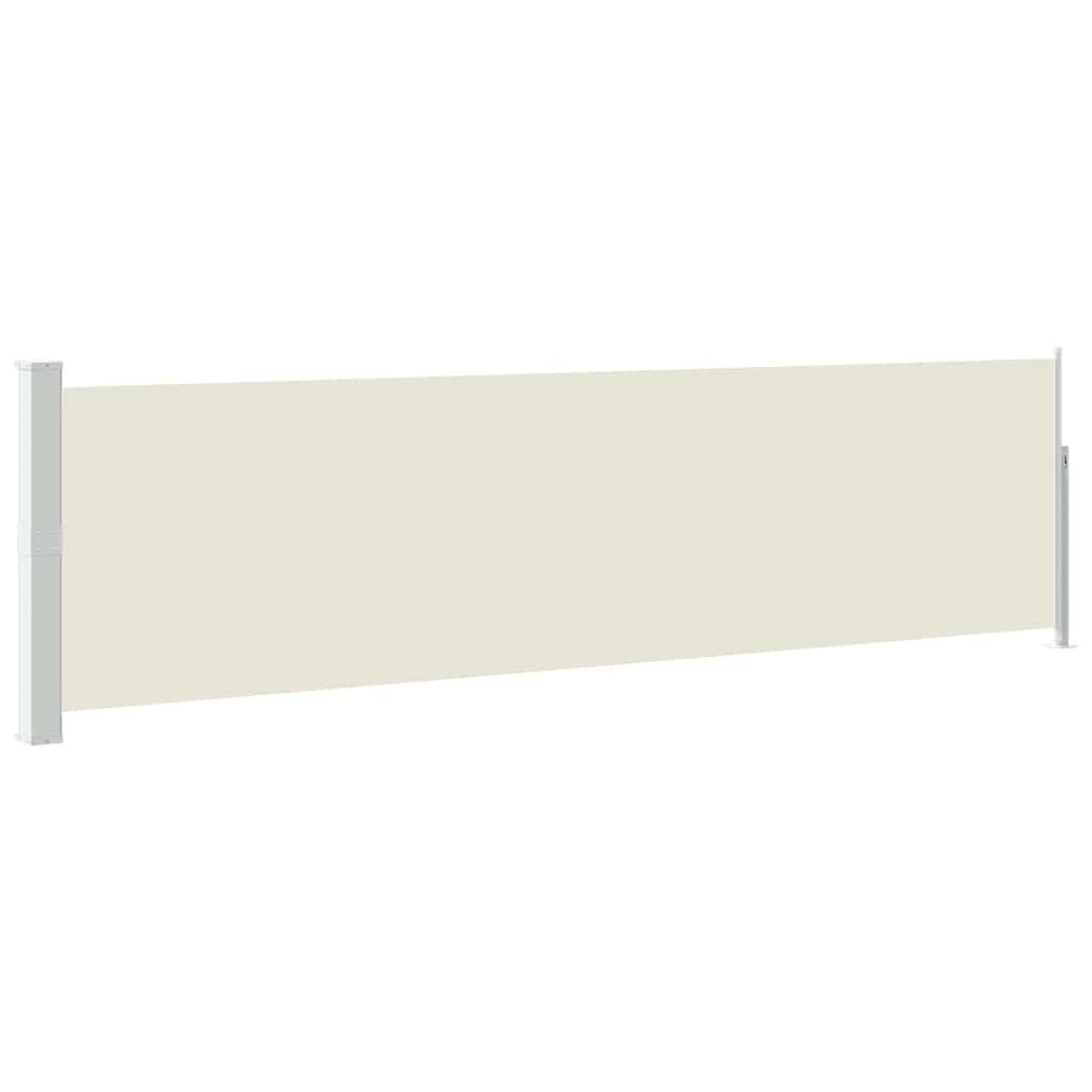 Tuinscherm uittrekbaar 140x500 cm crème is nu te koop bij PeponiXL, paradijselijk wonen!