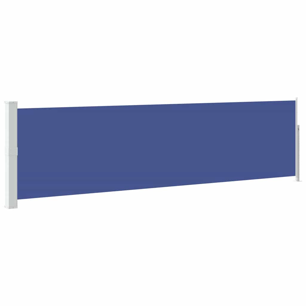 Tuinscherm uittrekbaar 140x500 cm blauw is nu te koop bij PeponiXL, paradijselijk wonen!