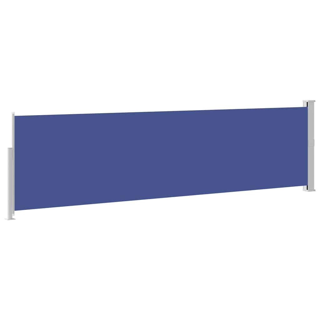 Tuinscherm uittrekbaar 140x500 cm blauw is nu te koop bij PeponiXL, paradijselijk wonen!