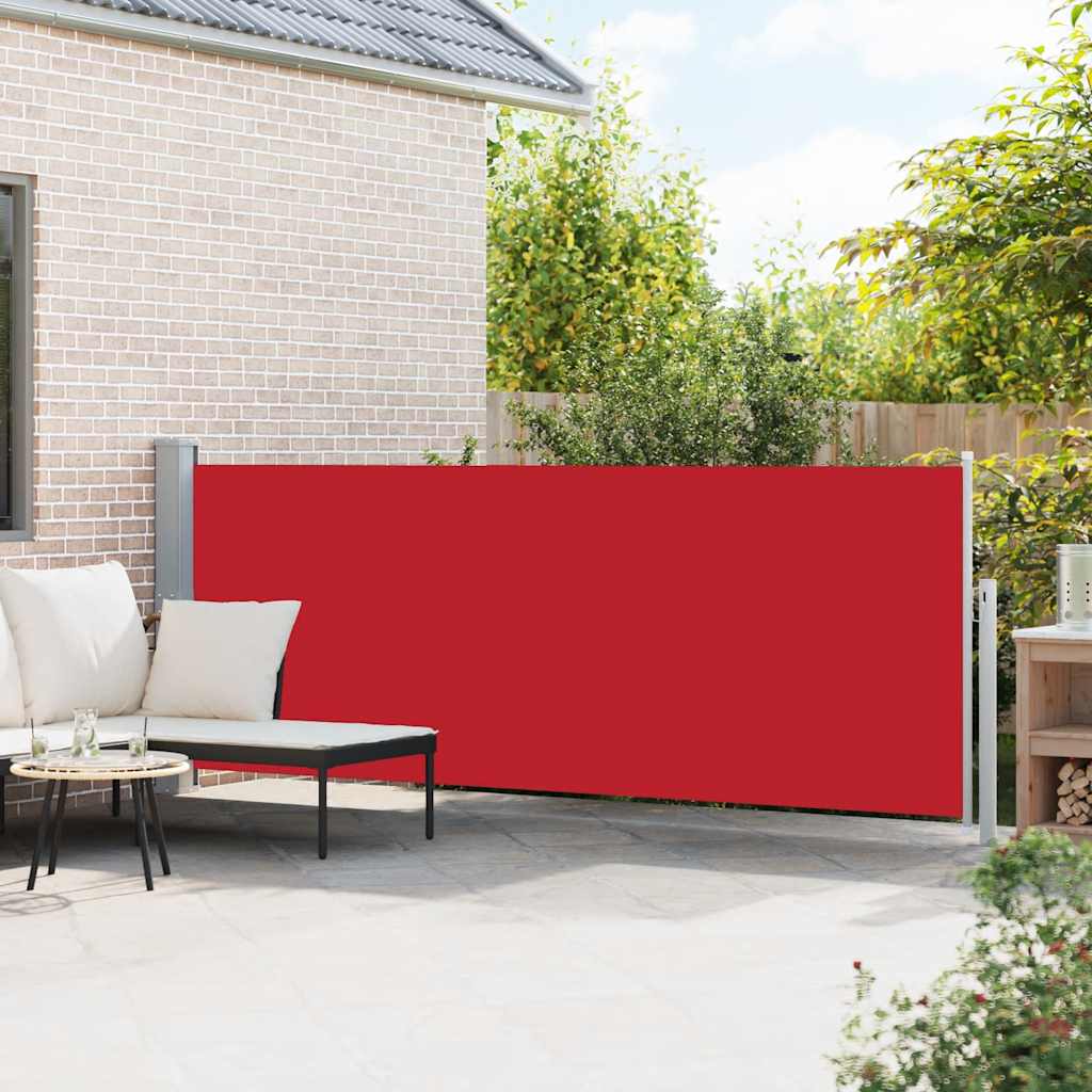 Tuinscherm uittrekbaar 140x500 cm rood is nu te koop bij PeponiXL, paradijselijk wonen!