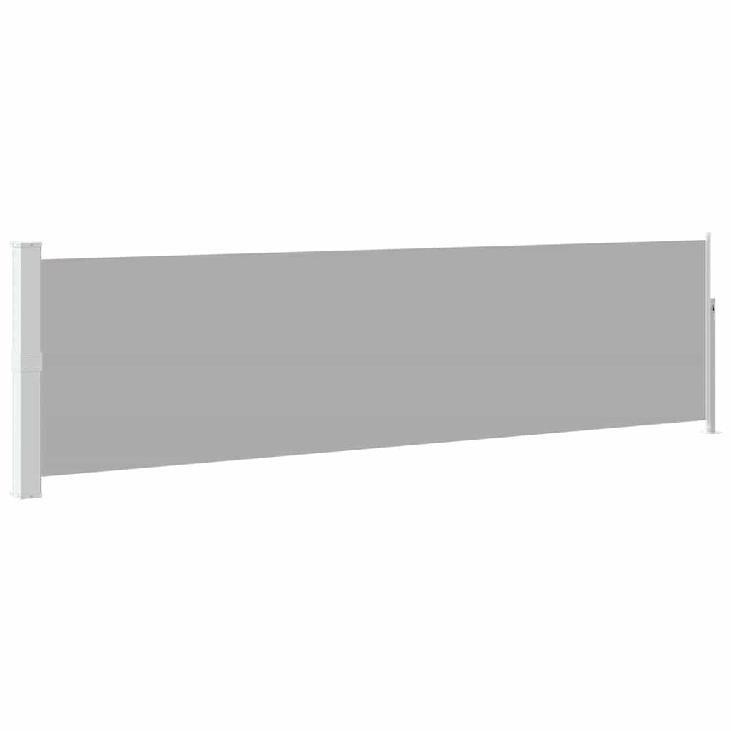 Tuinscherm uittrekbaar 140x500 cm grijs is nu te koop bij PeponiXL, paradijselijk wonen!