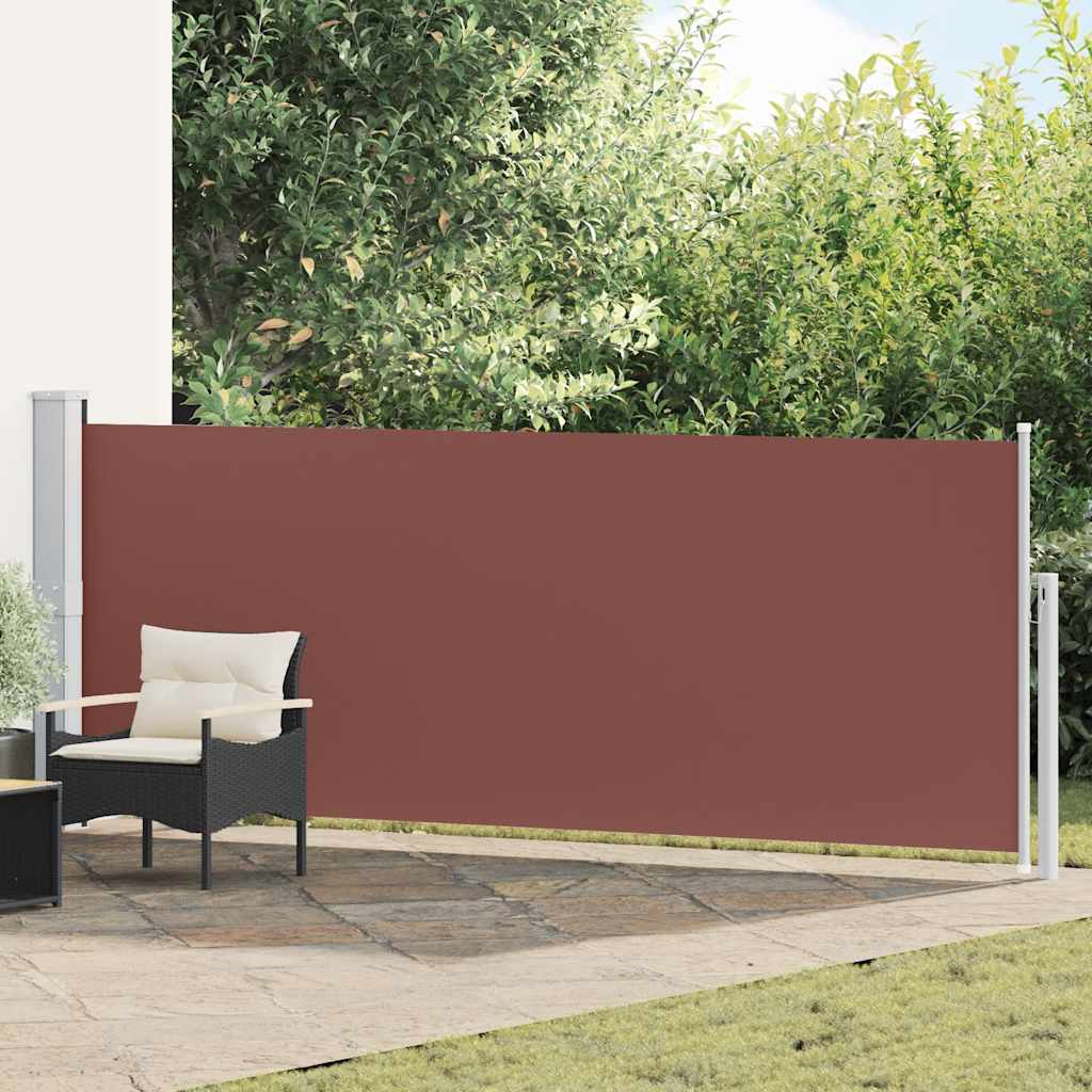 Tuinscherm uittrekbaar 140x500 cm bruin is nu te koop bij PeponiXL, paradijselijk wonen!